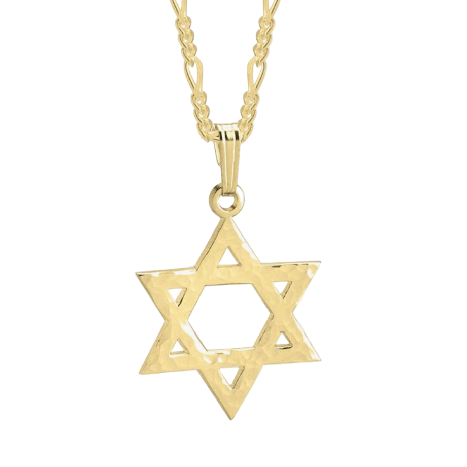 Magen David 'Hammer' Necklace - Judaica - Meshugge - 24k Gold