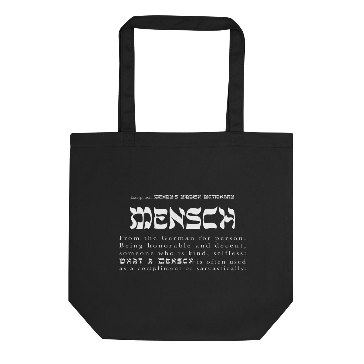 'Mensch' Tote Bag (Definition edition) - Accessories - Meshugge