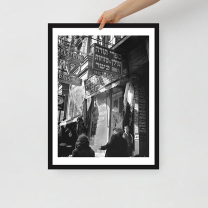 Hand holding the New York Yiddish poster 18x24 format