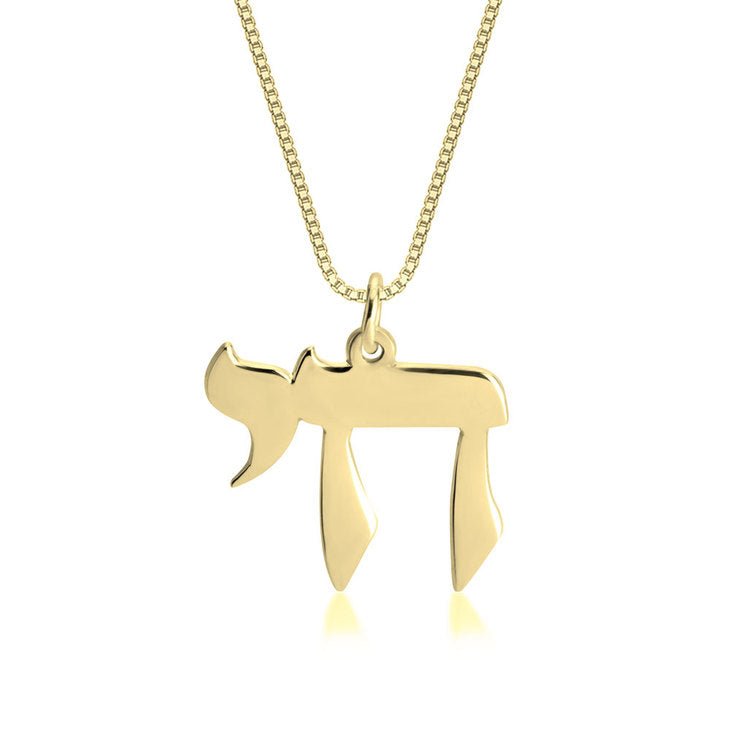 Chai Necklace 24k Gold - Judaica - Meshugge