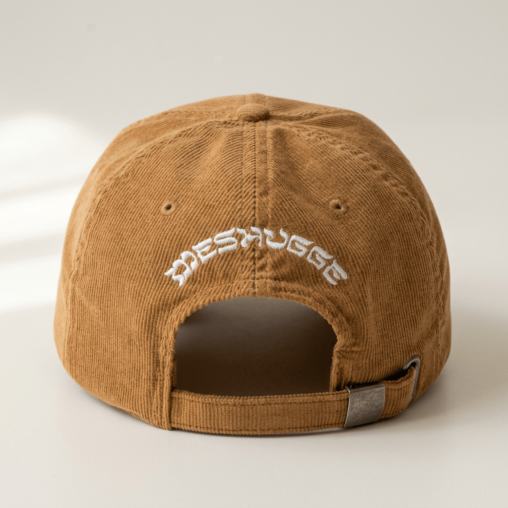 'Diaspora' Corduroy Hat Brown Back- Hats - Meshugge