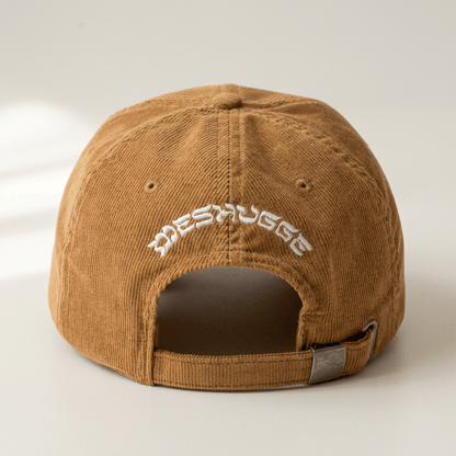 'Diaspora' Corduroy Hat Brown Back- Hats - Meshugge