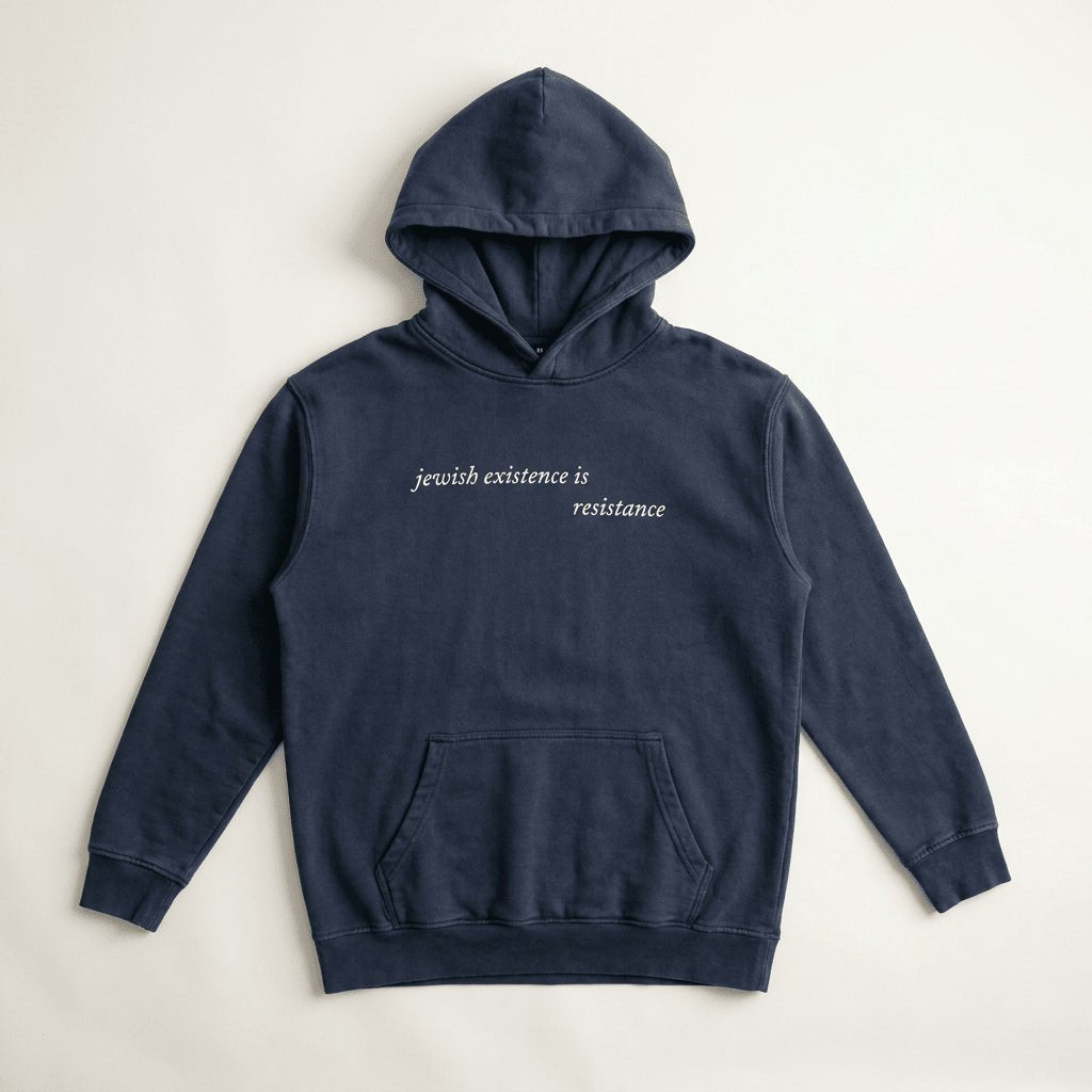 'Jewish Existence' Hoodie - Hoodies - Meshugge