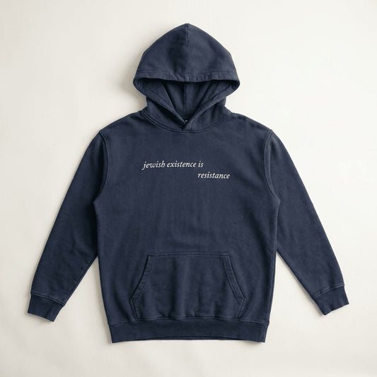 'Jewish Existence' Hoodie - Hoodies - Meshugge