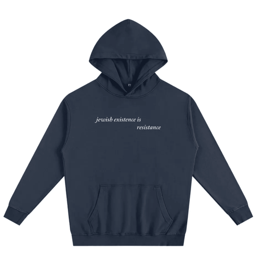 'Jewish Existence' Hoodie - Hoodies - Meshugge