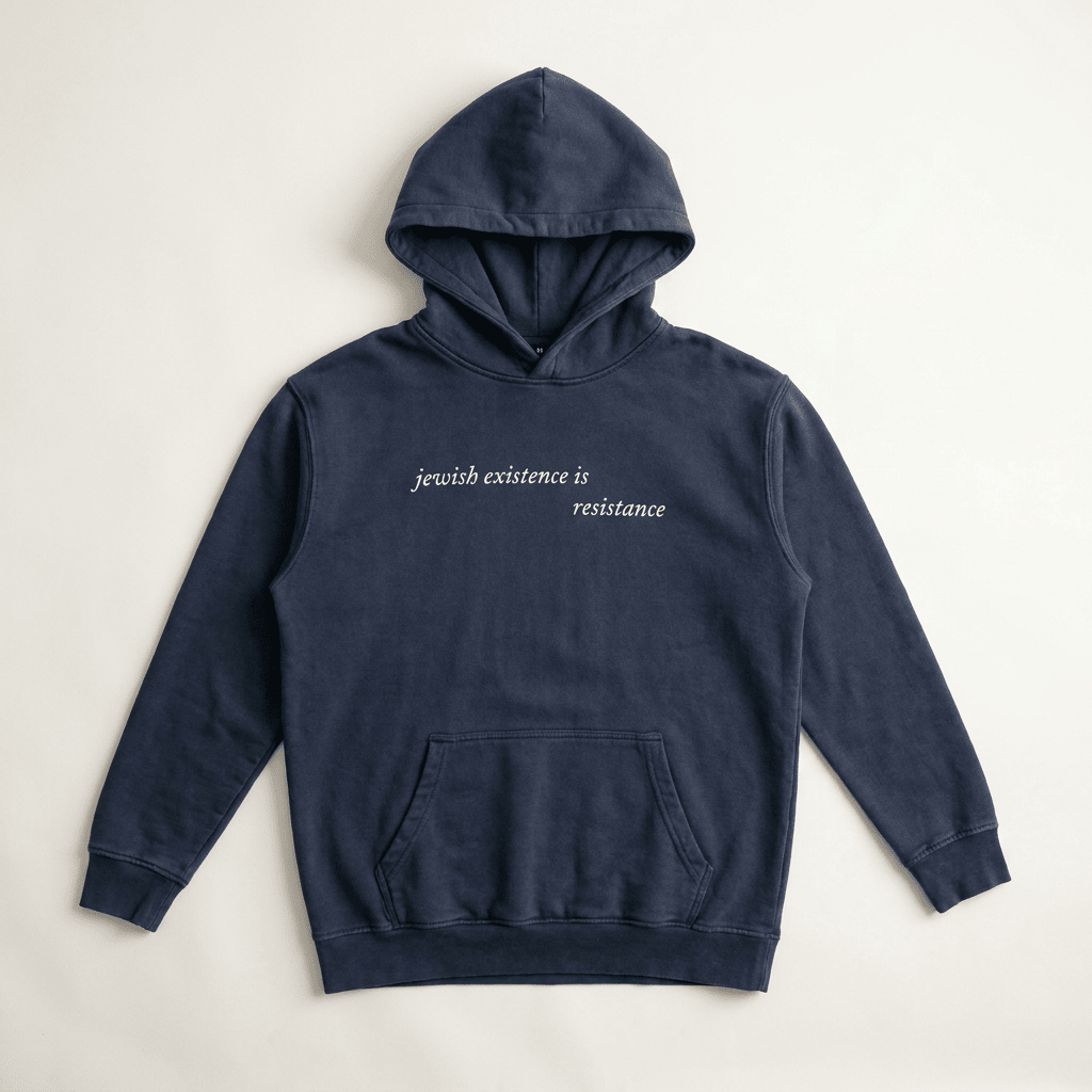 'Jewish Existence' Hoodie - Hoodies - Meshugge