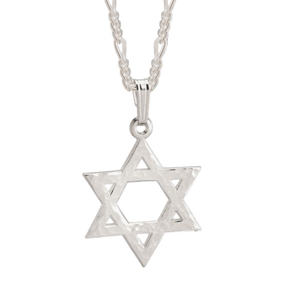 Magen David 'Hammer' Necklace - Judaica - Meshugge - Sterling Silver