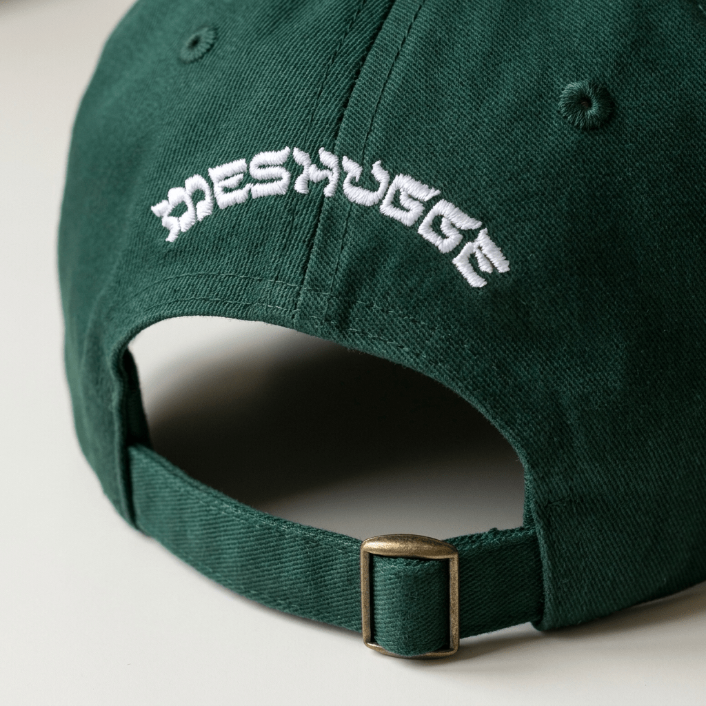 'Mensch' Green '90s Cap Back- Hats - Meshugge