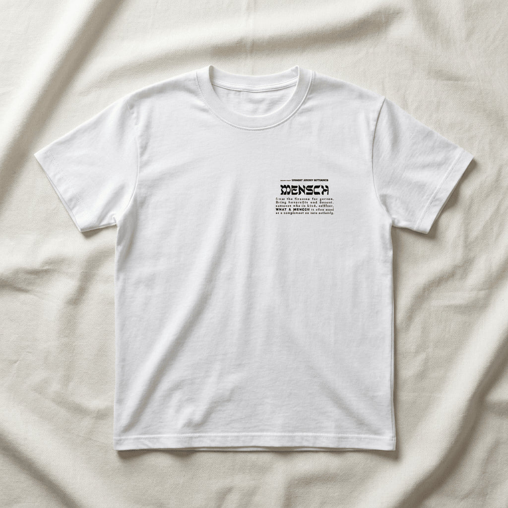 'Mensch' Heart Definition T-Shirt (Limited) - T-Shirts - Meshugge