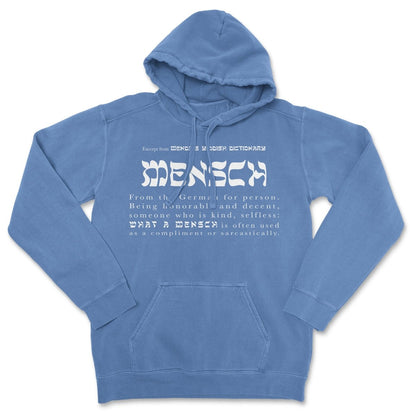 'Mensch' Royal Blue Hoodie (definition) - Hoodies - Meshugge