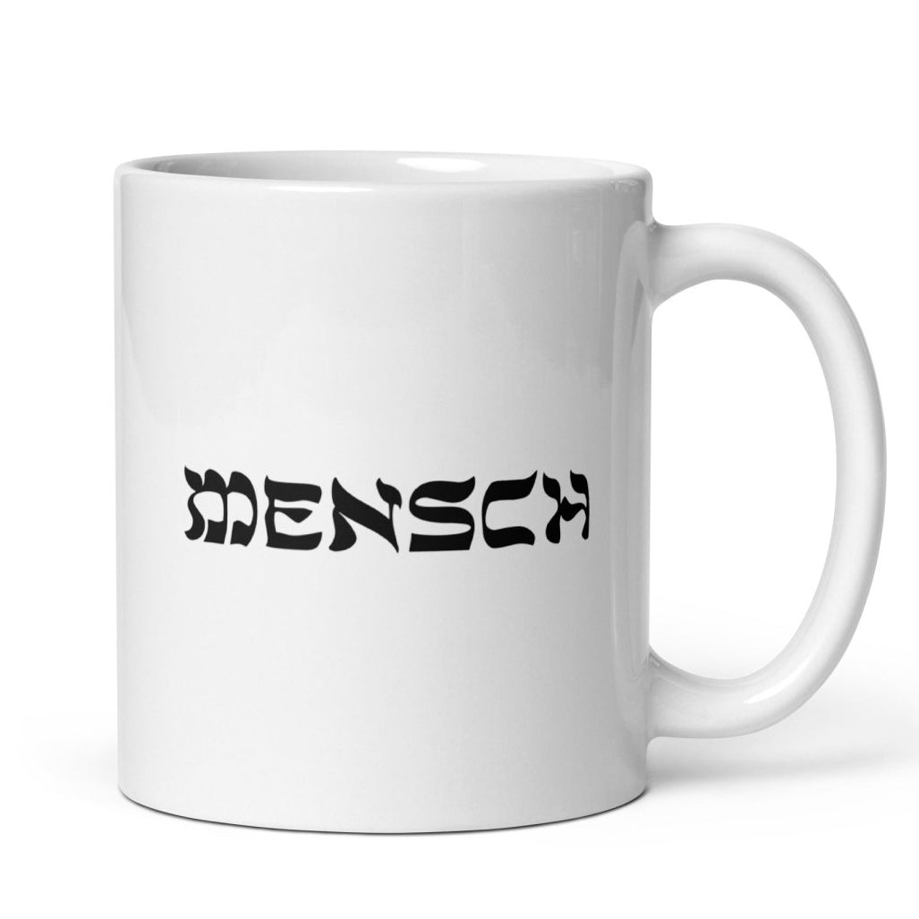 'Mensch' Mug White Ceramic - Accessories - Meshugge