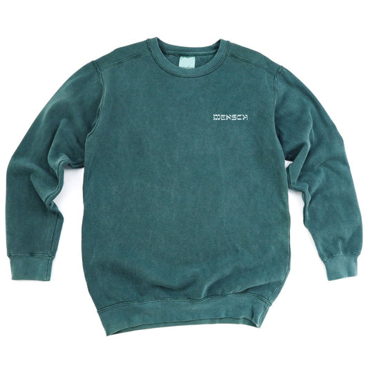 'Mensch' Sweatshirt Green - Sweatshirts - Meshugge