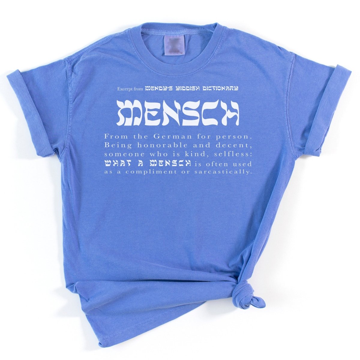 'Mensch' T-Shirt (definition) - Royal Blue T-Shirts - Meshugge