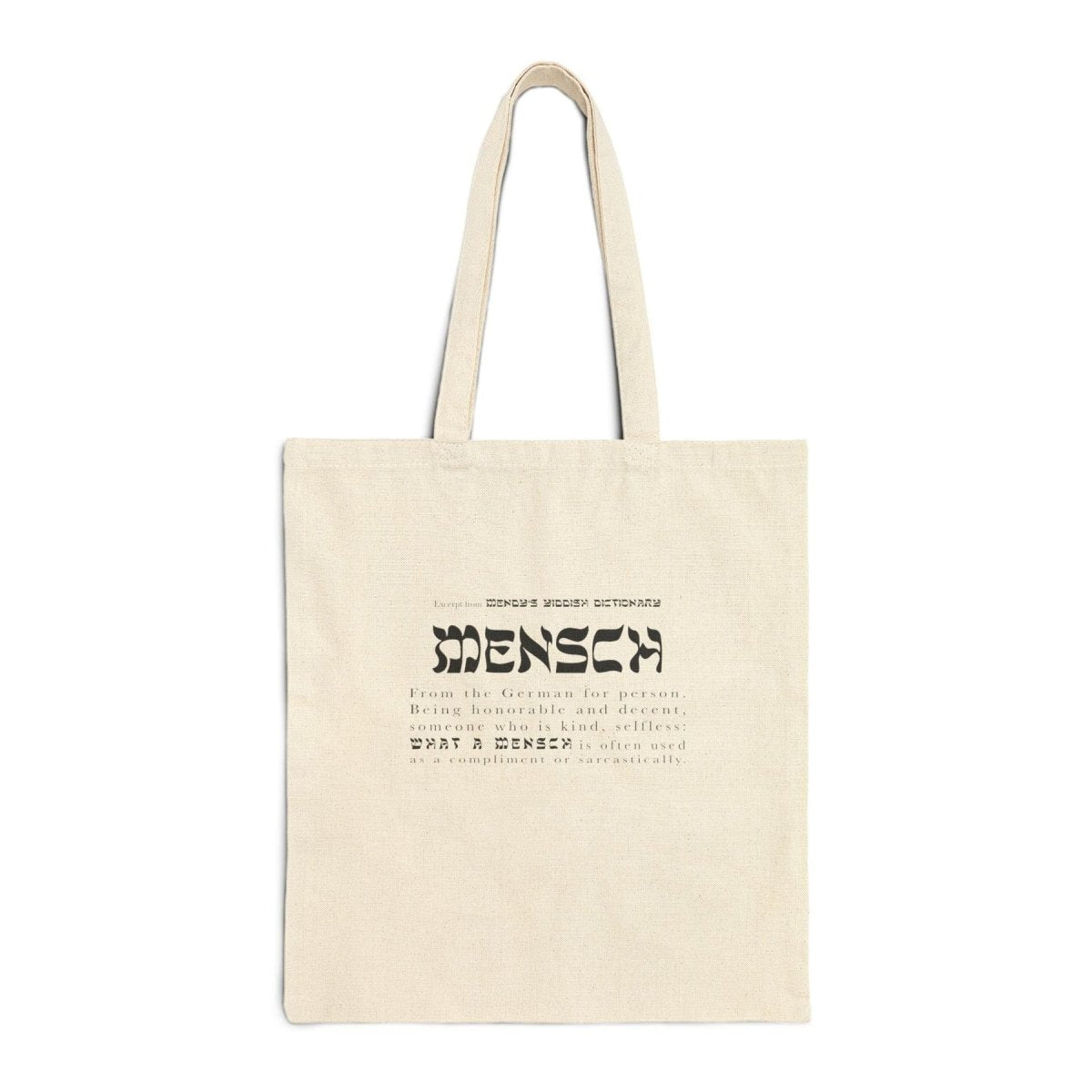 'Mensch' Tote Bag - Accessories - Meshugge