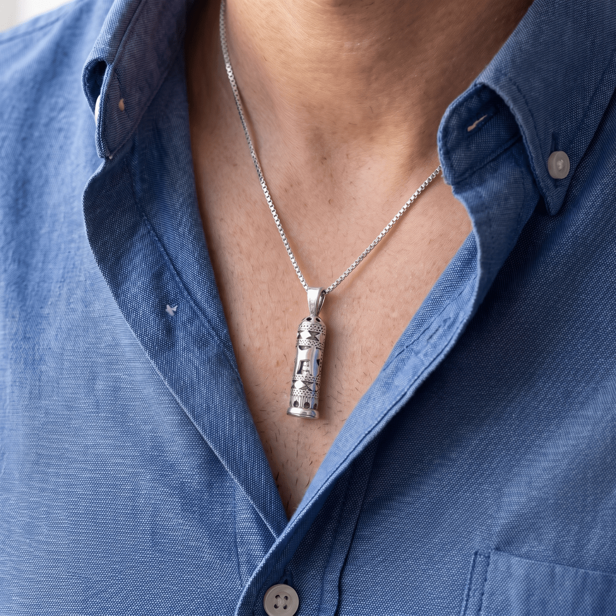 'Mezuzah' Necklace - Judaica - Meshugge