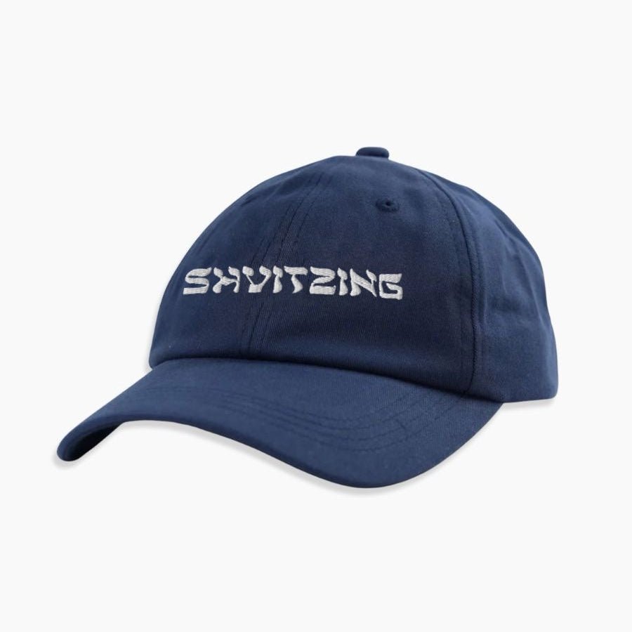 'Shvitzing' Hat Navy Left Side - Hats - Meshugge