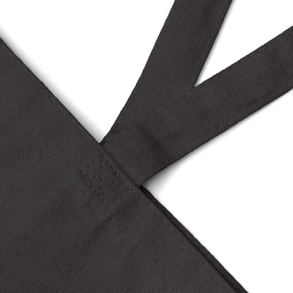 strap details of the mench tote bag in black